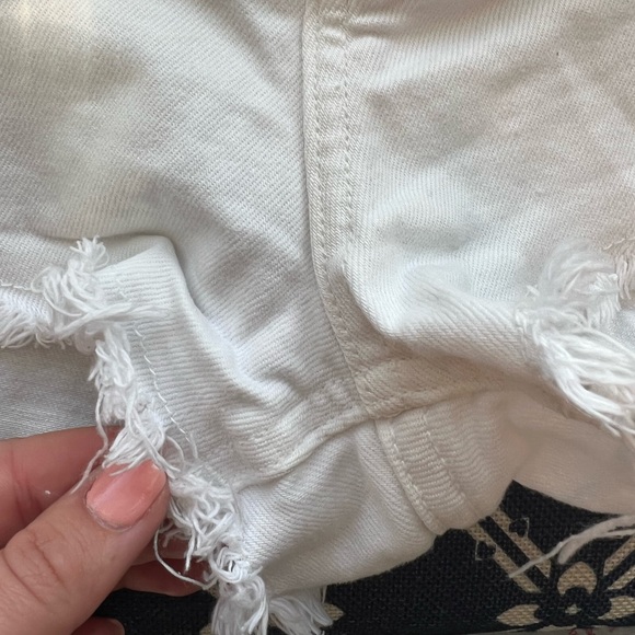 White Jean Shorts - Picture 5 of 5